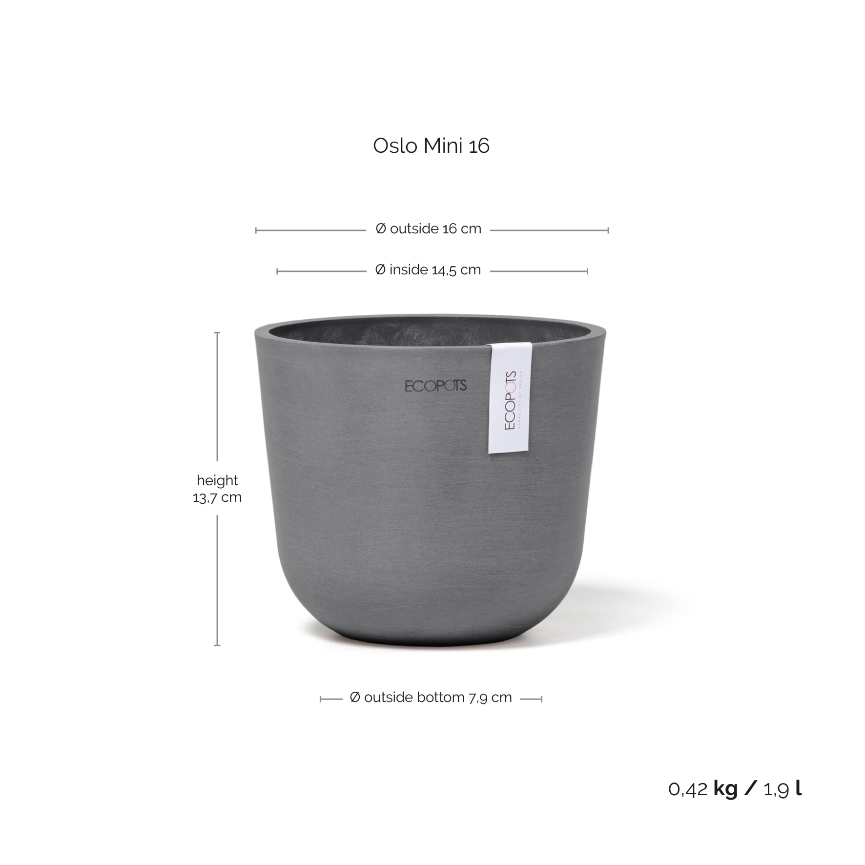 ecopots-oslo-mini-16-vase-gris-16-x-14-cm image 3