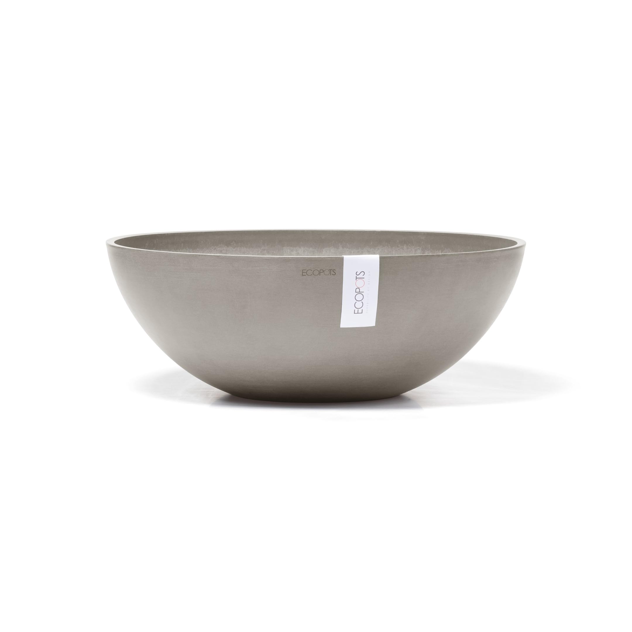 ecopots-vienna-50-pot-bas-taupe-50-x-h-18-cm-22-3-l image 1
