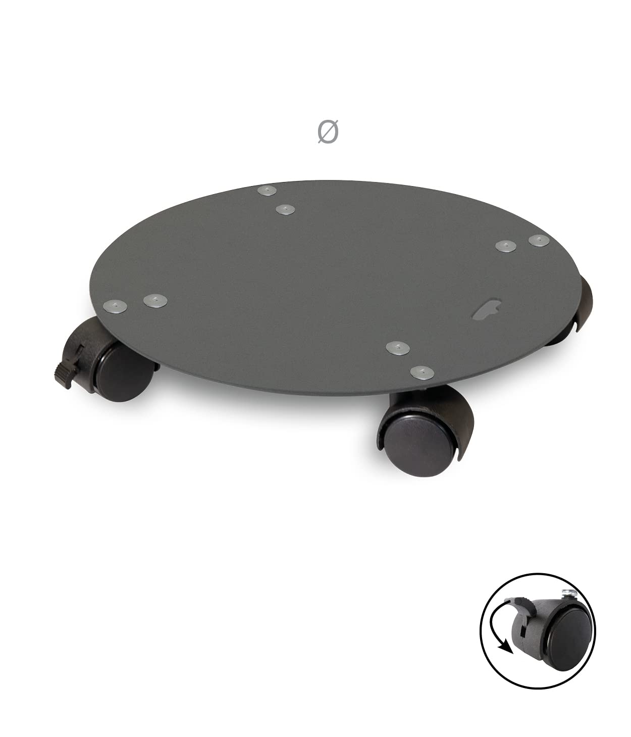 louis-moulin-roule-plante-design-rond-40-cm-anthracite image 2