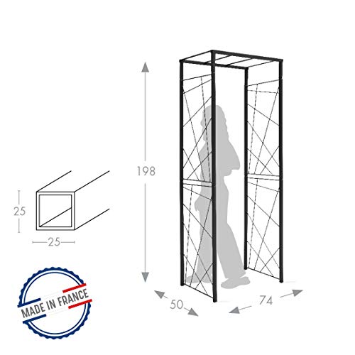 louis-moulin-pergola-tube-car25-mandala-anthracite-74x50x198-cm-made-in-france image 7