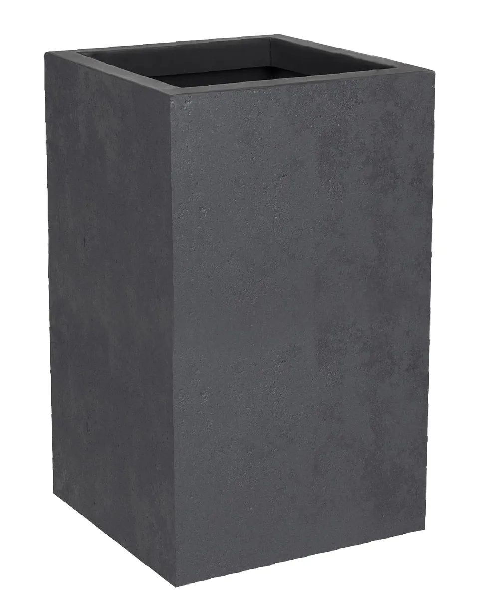 eda-basalt-up-pot-carr-haut-36-l-imitation-b-ton-29-5-x-29-5-x-h-49-5-cm-gris-an image 1