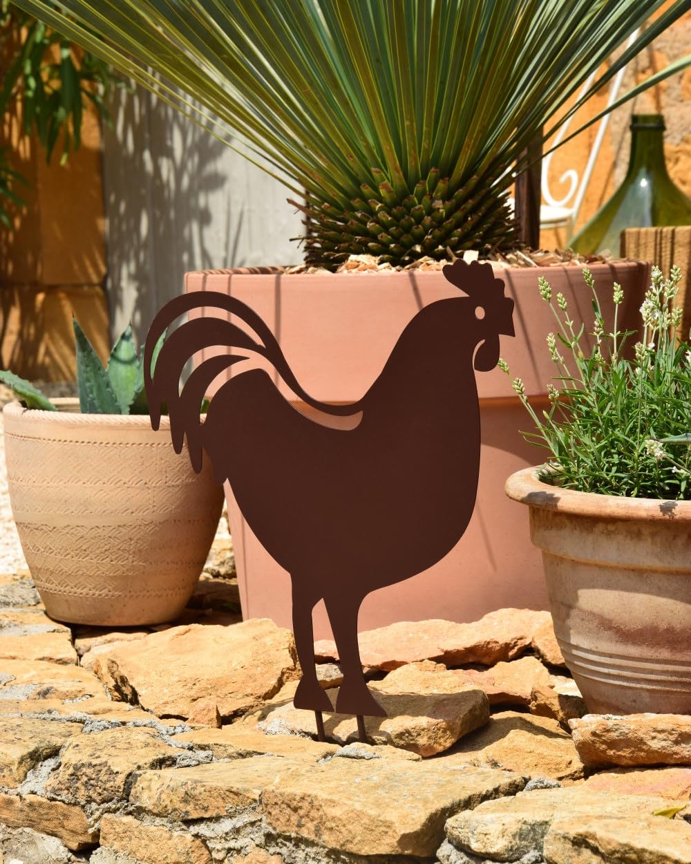 louis-moulin-figurine-piquer-coq-42-5x42-cm-fer-vieilli image 4