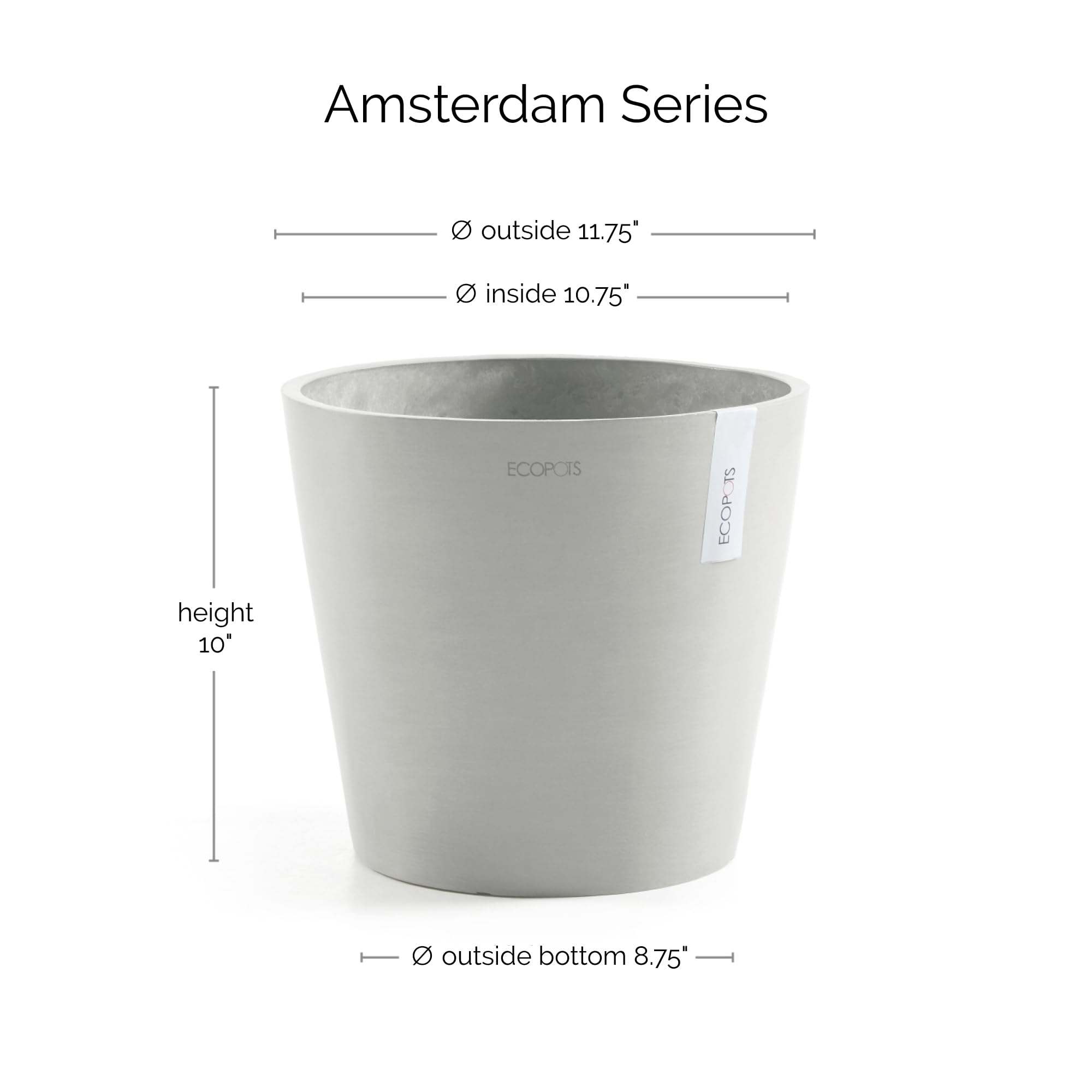 ecopots-amsterdam-pot-rond-30-x-h-26-cm-blanc-gris image 2