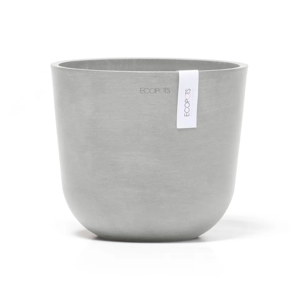 ecopots-oslo-pot-rond-gris-clair-19-cm-int-rieur-ext-rieur image 1