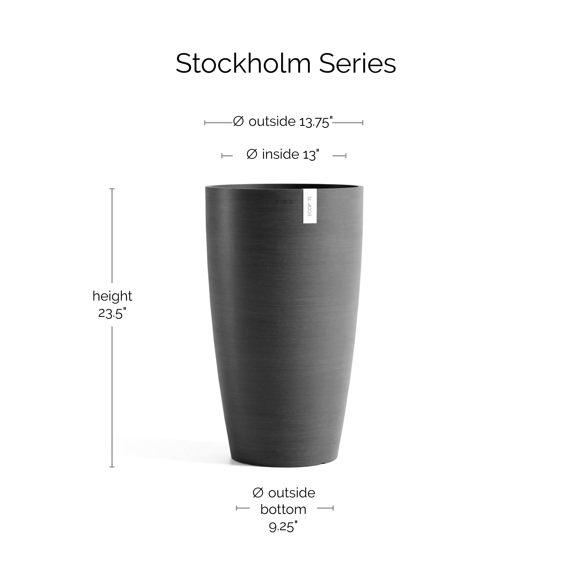 ecopots-stockholm-high-60-pot-haut-dark-grey image 2