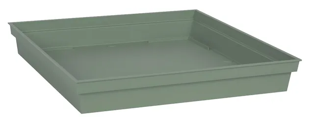 eda-toscane-soucoupe-carr-e-32-6-cm-pour-pots-39-cm-et-plus-vert-laurier image 1