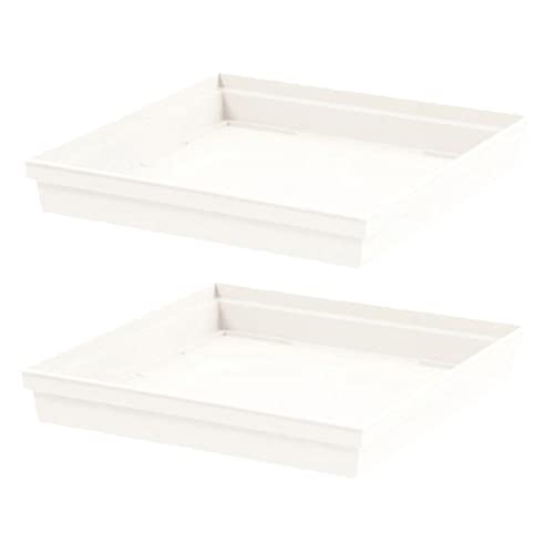 eda-toscane-soucoupe-carr-e-26-7-cm-blanc-pour-pot-32-cm image 4