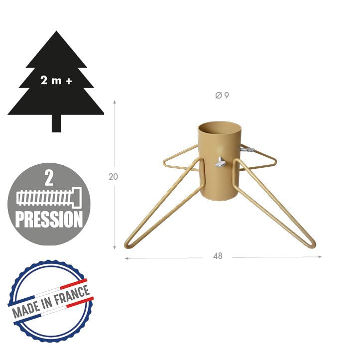louis-moulin-pied-de-sapin-4-pieds-fil-tube-9-cm-or-made-in-france image 3
