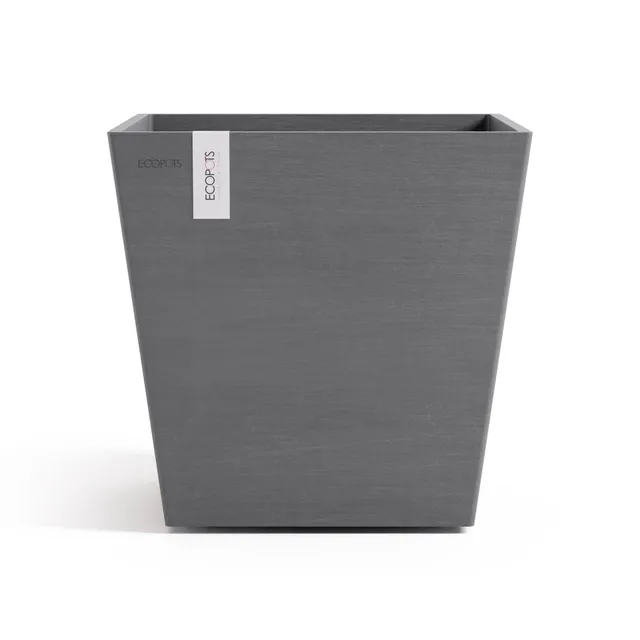 ecopots-pot-carr-rotterdam-35-gris-r-servoir-d-eau-35-2-x-35-2-x-h-34-cm-30-l image 1