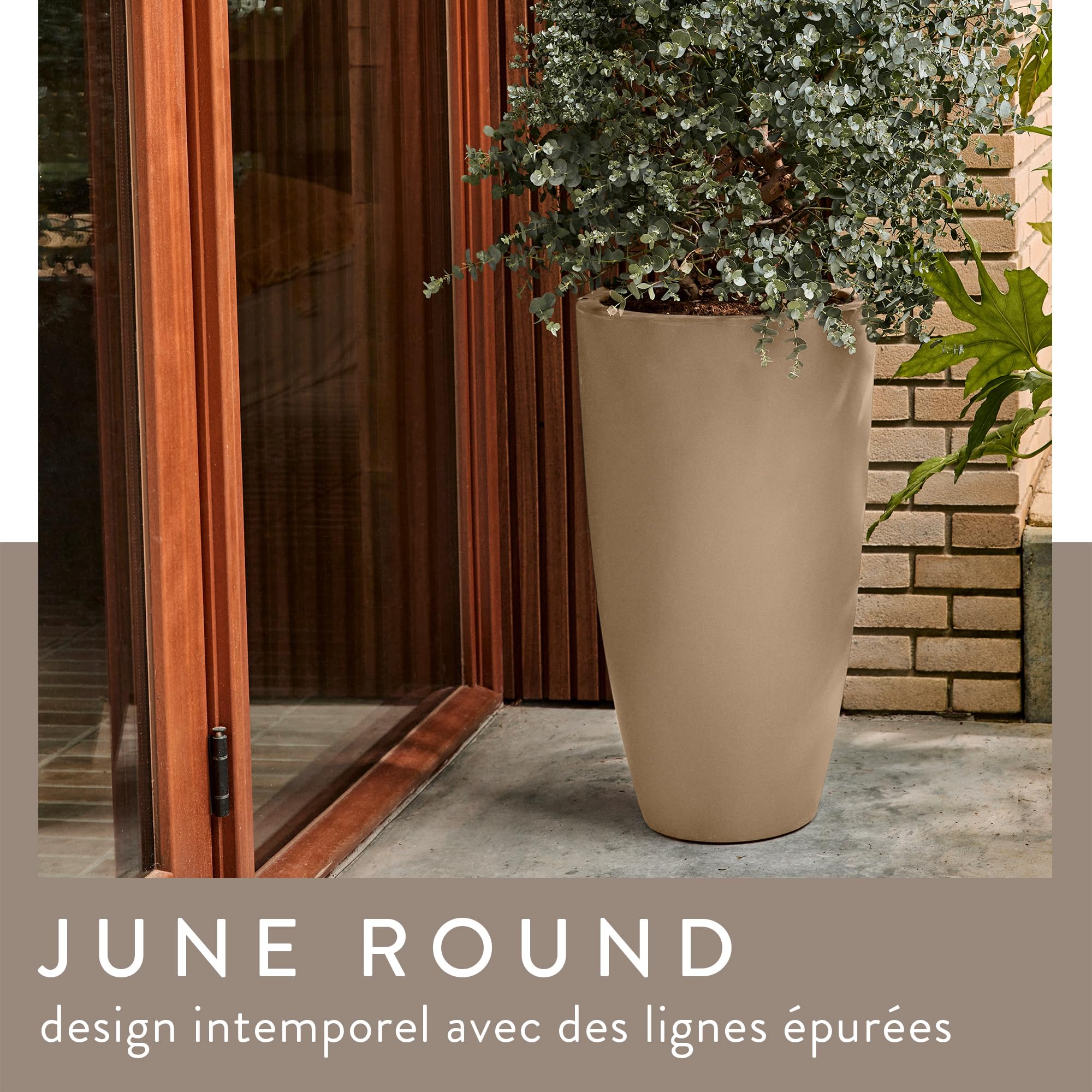 elho-june-round-high-40-cm-balanced-beige-pot-de-fleur-haut-39-x-h-70-1-cm-en-pl image 2