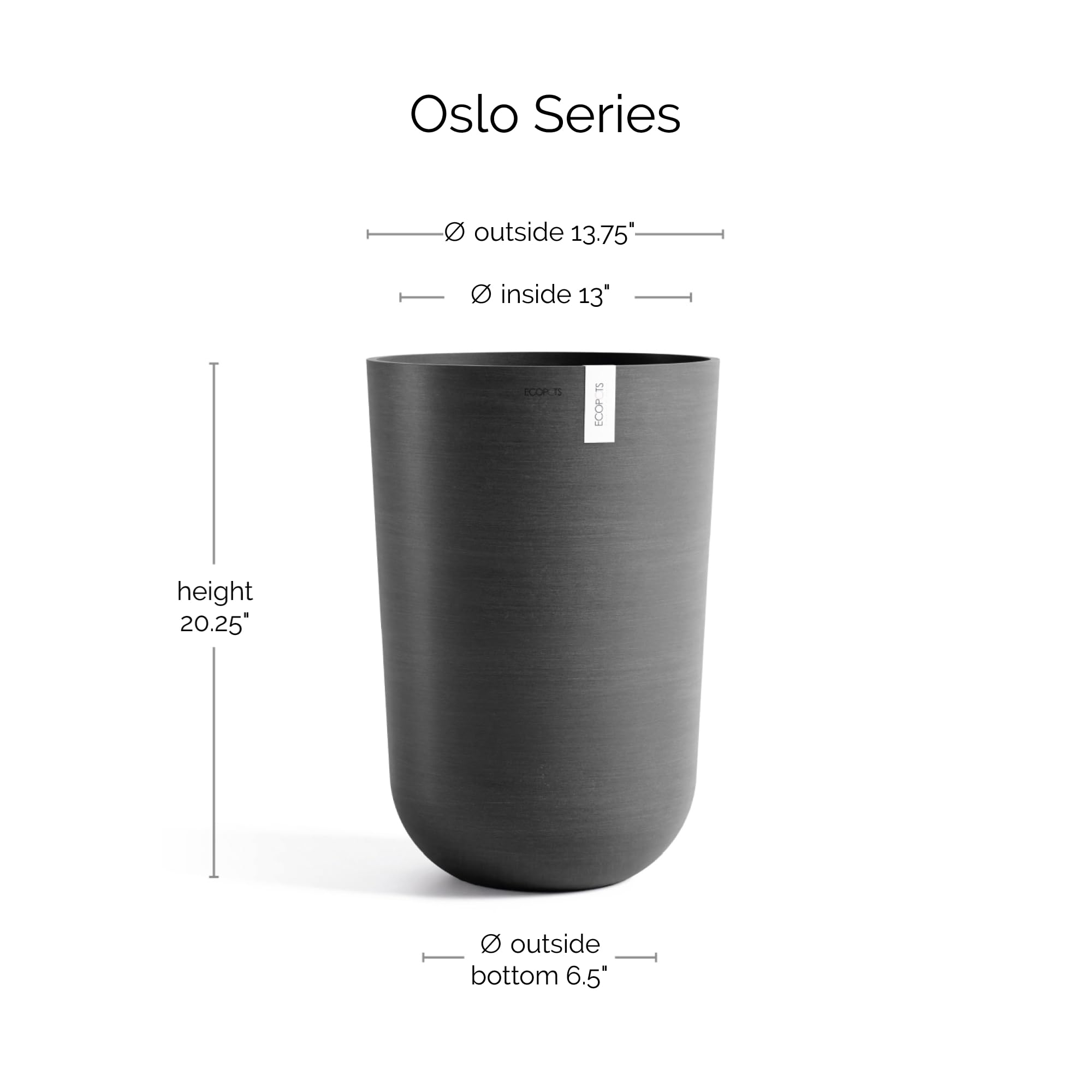 ecopots-oslo-high-pot-haut-52-cm-gris-fonc image 2