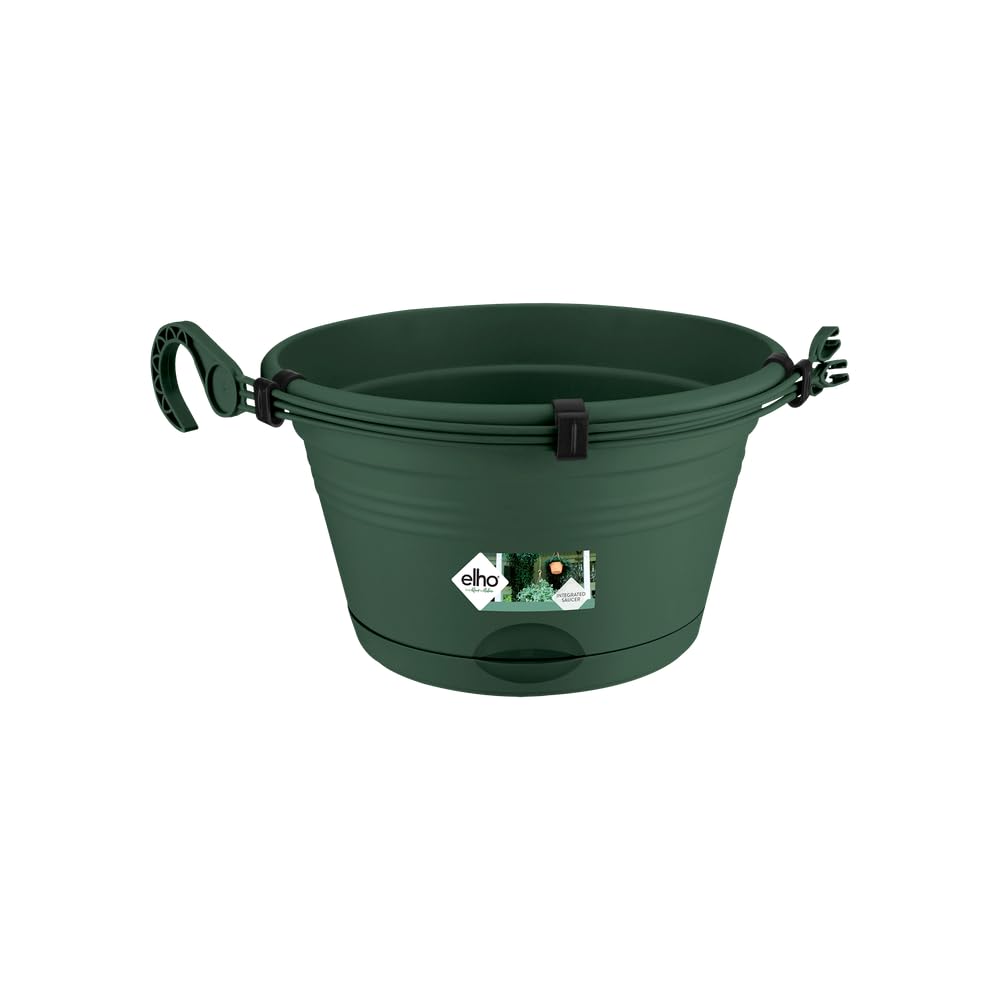 elho-green-basics-suspension-28cm-balconni-re-avec-soucoupe-int-gr-e-leaf-green image 1
