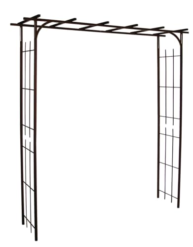 louis-moulin-arche-de-jardin-pergola-noir-charbon-support-plantes-grimpantes-198 image 4