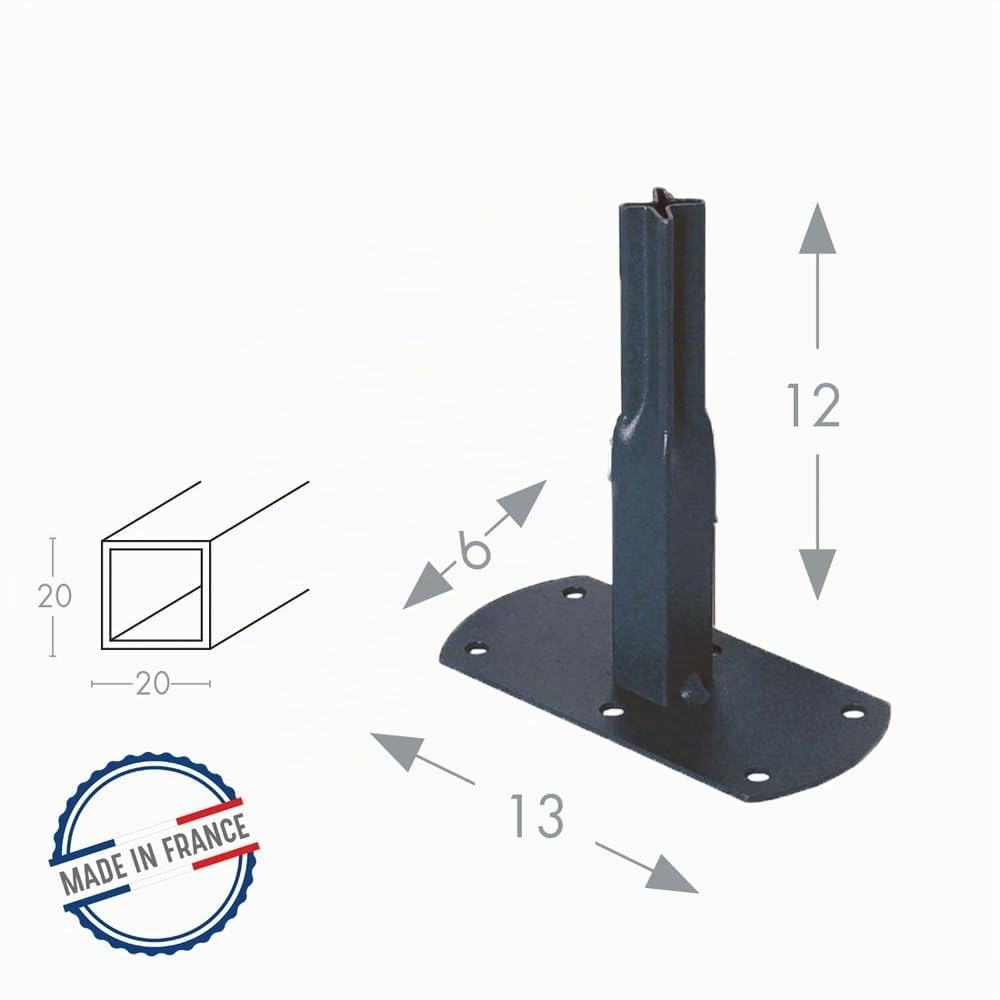 louis-moulin-pack-4-pieds-tube-carr-20-visser-13x6x12-cm-anthracite image 2