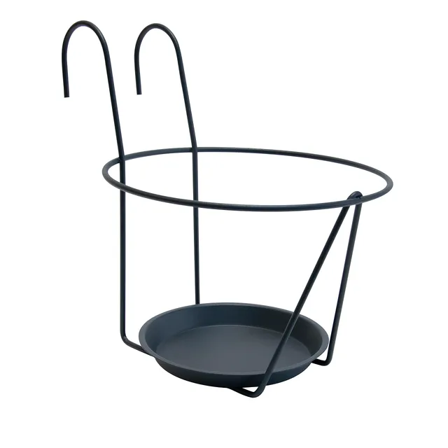louis-moulin-porte-pots-soucoupe-crochet-25-cm-anthracite image 1