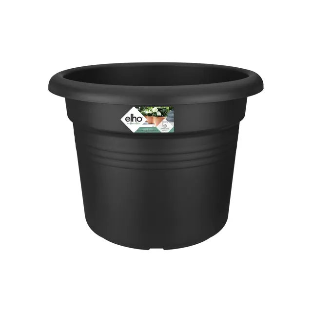elho-green-basics-cilinder-35cm-pot-de-fleur-living-noir image 1
