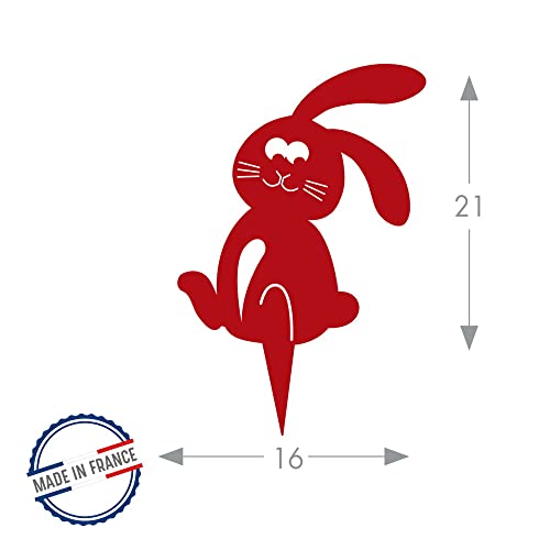 louis-moulin-figurine-piquer-lapin-21x18-cm-rouge-made-in-france image 7