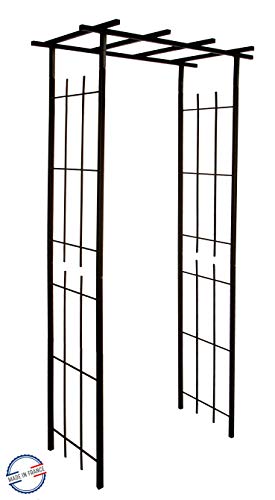 louis-moulin-pergola-troite-tube-carr-plante-grimpante-fer-vieilli-97-x-40-x-198 image 5