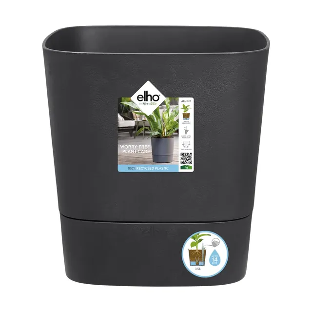 elho-greensense-aqua-care-carr-30-cm-gris-charbon-avec-soucoupe-int-gr-e image 1