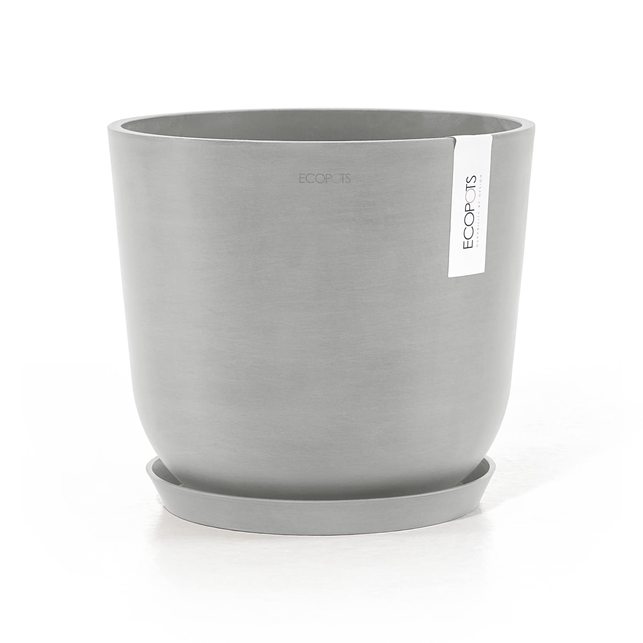 ecopots-oslo-25-pot-rond-blanc-gris-avec-r-servoir-d-eau-25-x-h-21-8-cm-7-7-l image 6