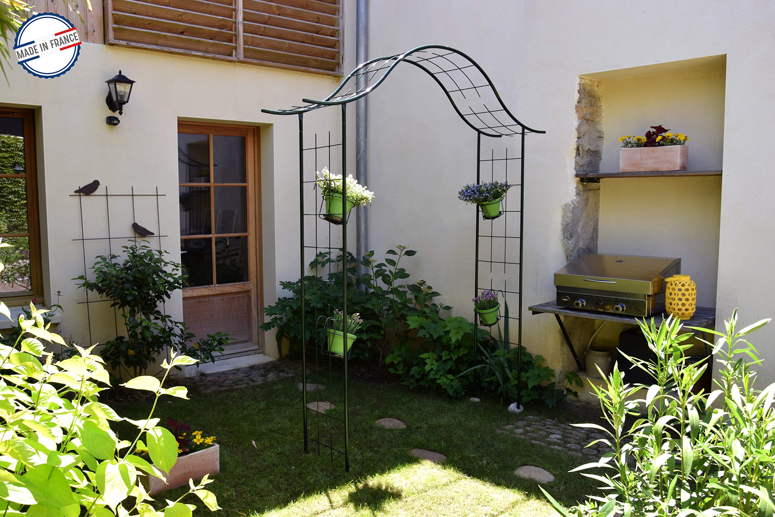 louis-moulin-arche-tube-rond-20-portique-200x40x250-cm-vert-sapin-made-in-france image 4