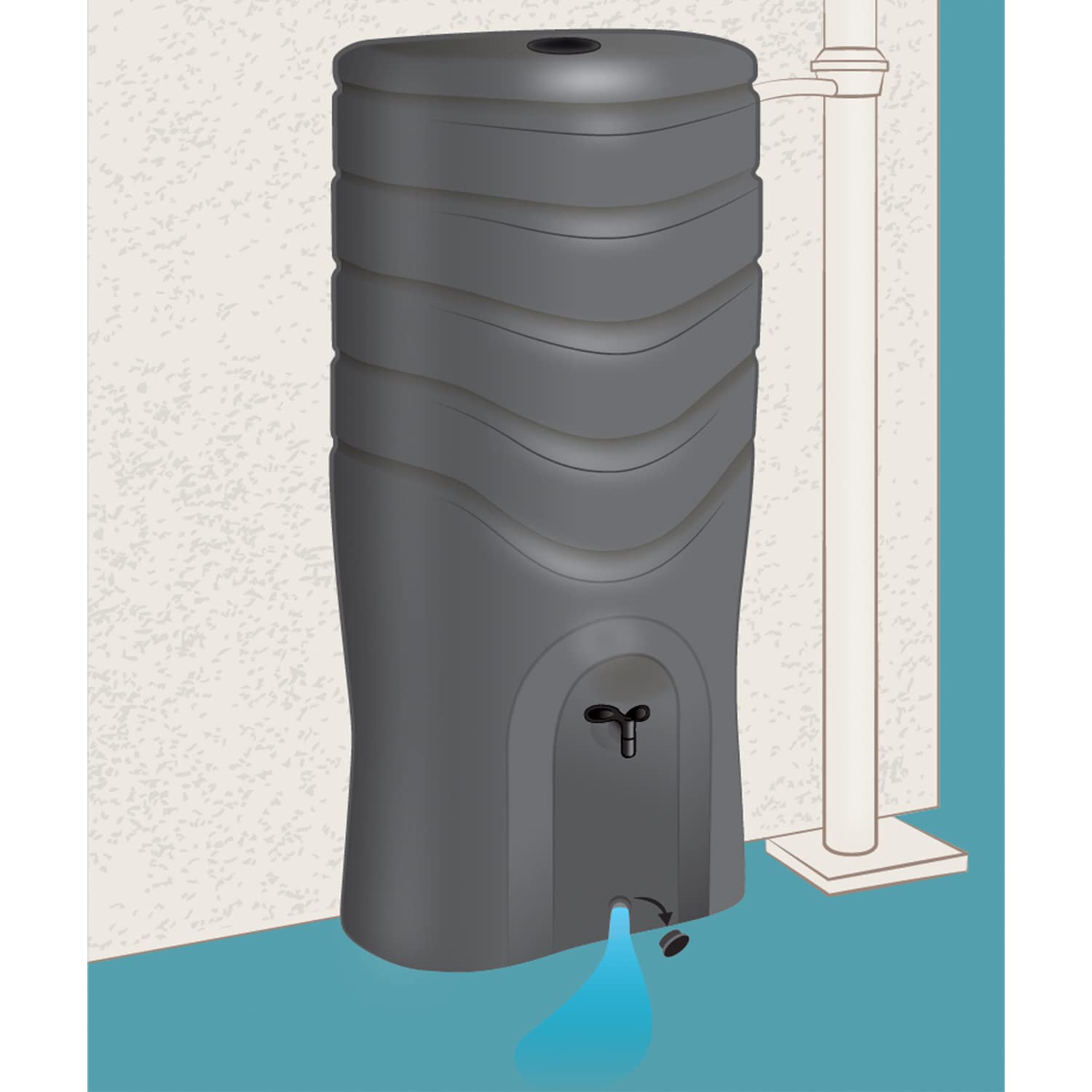 eda-r-cup-o-550-l-r-cup-rateur-d-eau-de-pluie-avec-kit-collecteur-filtrant-robin image 4
