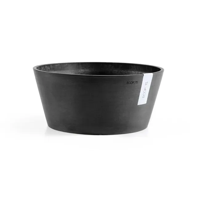 ecopots-frankfurt-pot-rond-gris-fonc-50-cm-int-rieur-et-ext-rieur image 1