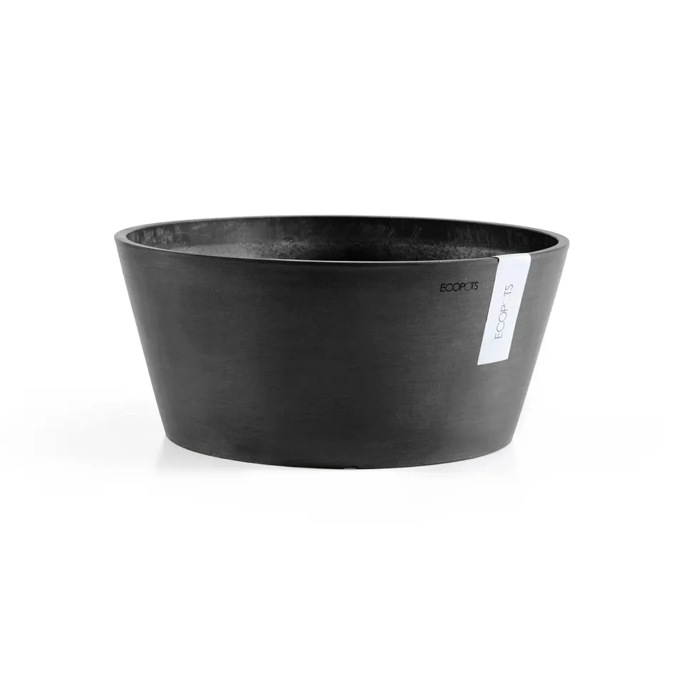 ecopots-frankfurt-pot-rond-gris-fonc-50-cm-int-rieur-et-ext-rieur image 1