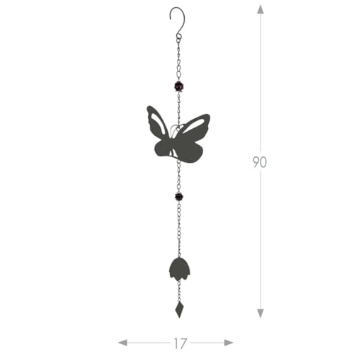 louis-moulin-carillon-m-tal-papillon-90-cm-anthracite image 6