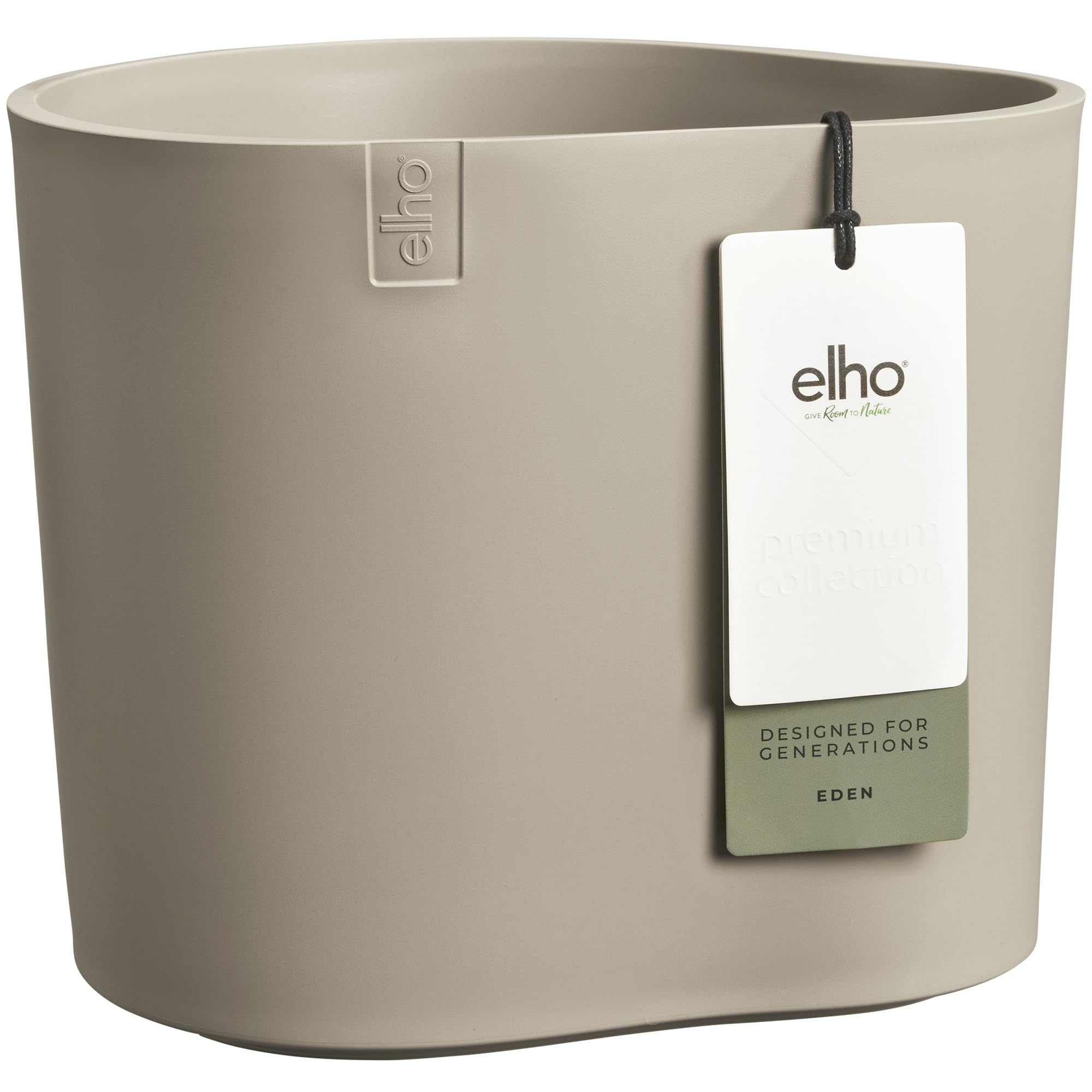 elho-eden-25-cm-pot-de-fleur-taupe-doux-design-japandi-int-rieur-et-ext-rieur-pl image 1