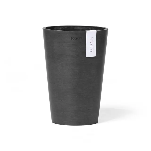 ecopots-pisa-21-pot-rond-gris-fonc-21-x-h-30-cm-6-8-l image 1