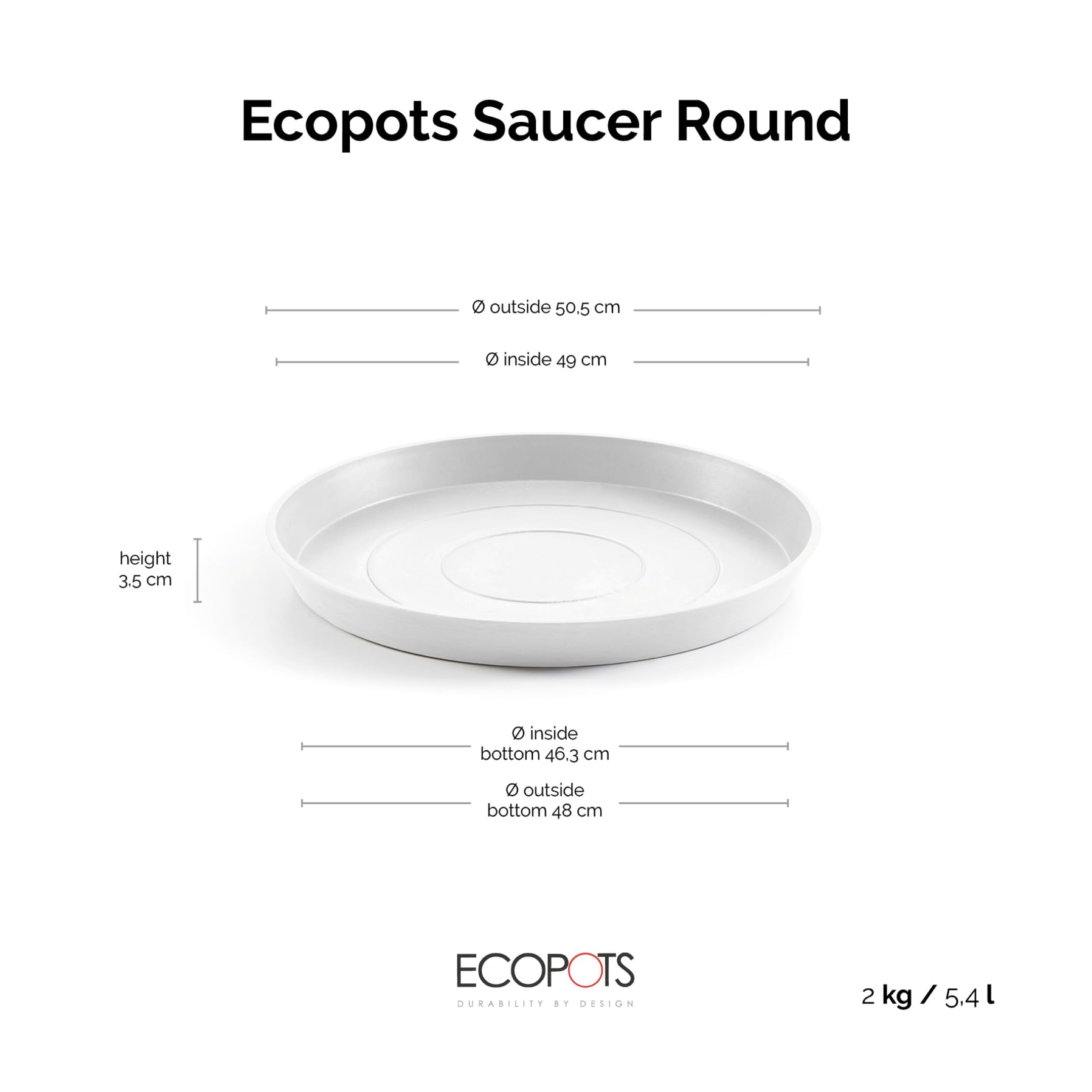 ecopots-soucoupe-ronde-roulettes-60-pure-white-amsterdam-stockholm-oslo-2 image 2
