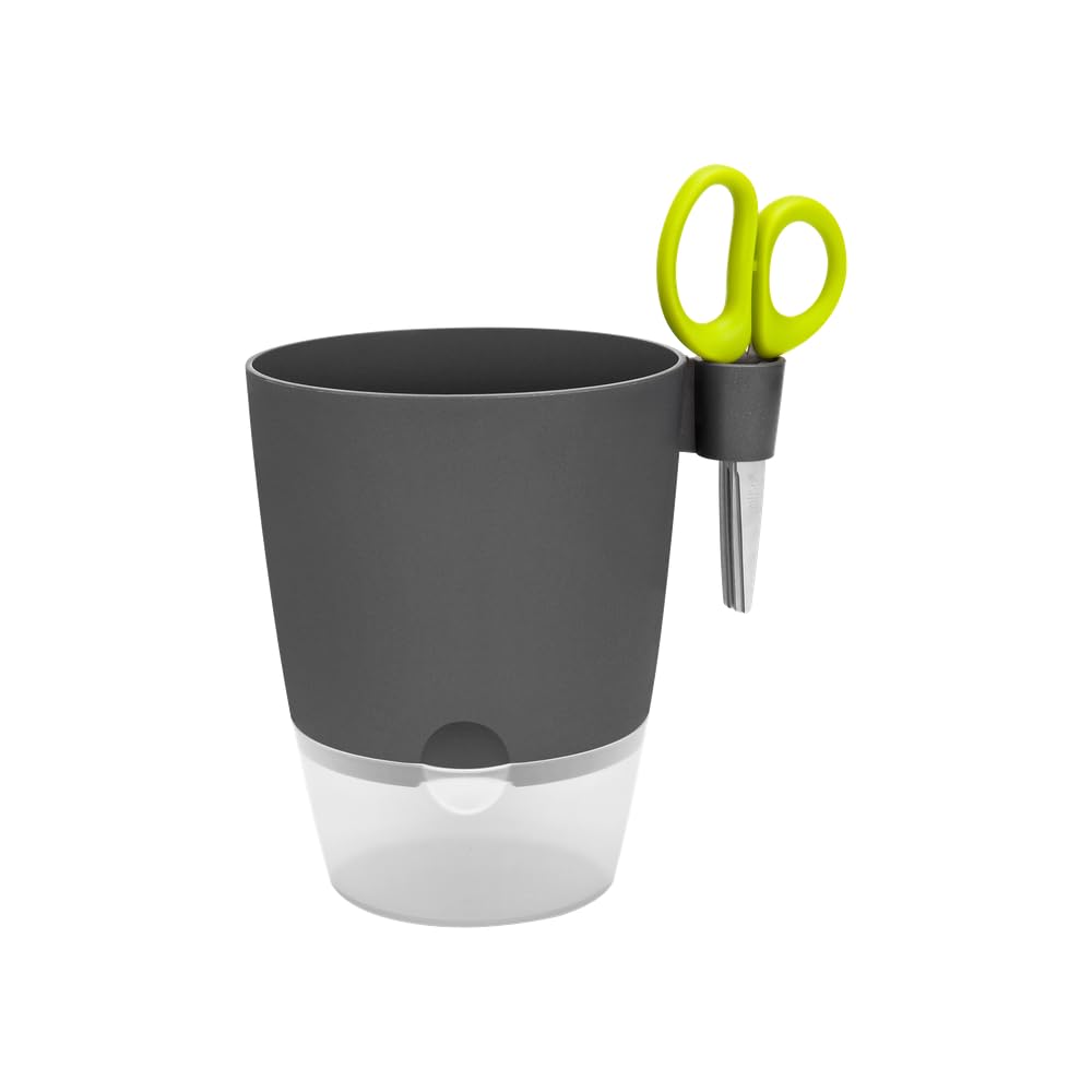 elho-brussels-all-in-1-pot-herbes-13-cm-anthracite-avec-ciseaux image 7