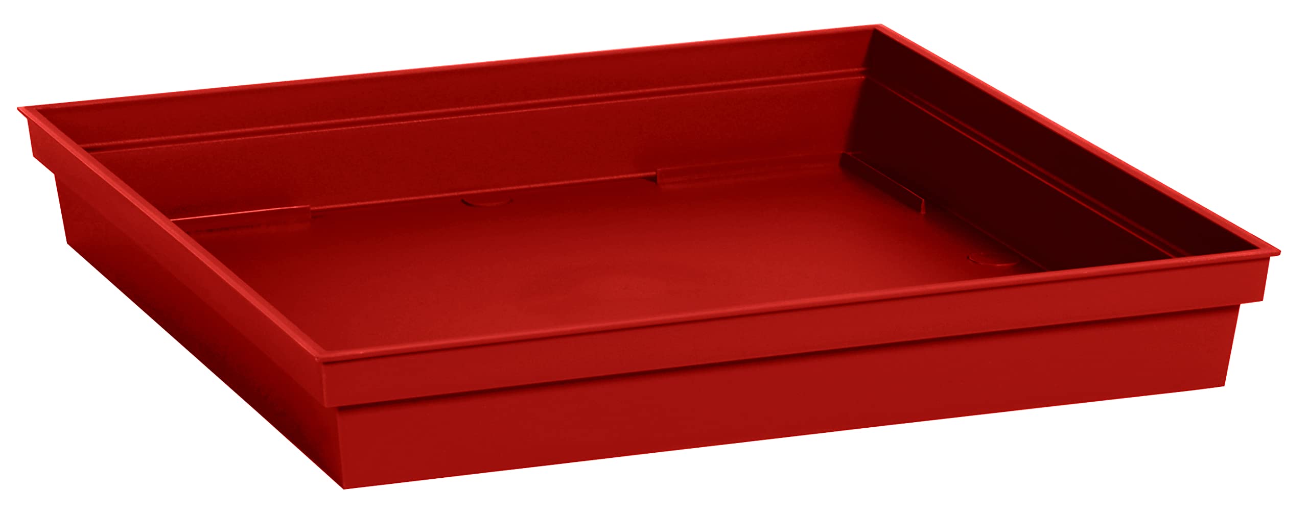 eda-soucoupe-carr-e-toscane-26-7-cm-pour-pot-32-cm-rouge-rubis image 1