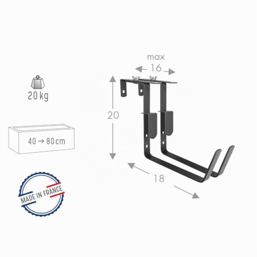 louis-moulin-lot-2-supports-jardini-res-fer-plat-fixations-r-glables-18-cm-anthr image 5