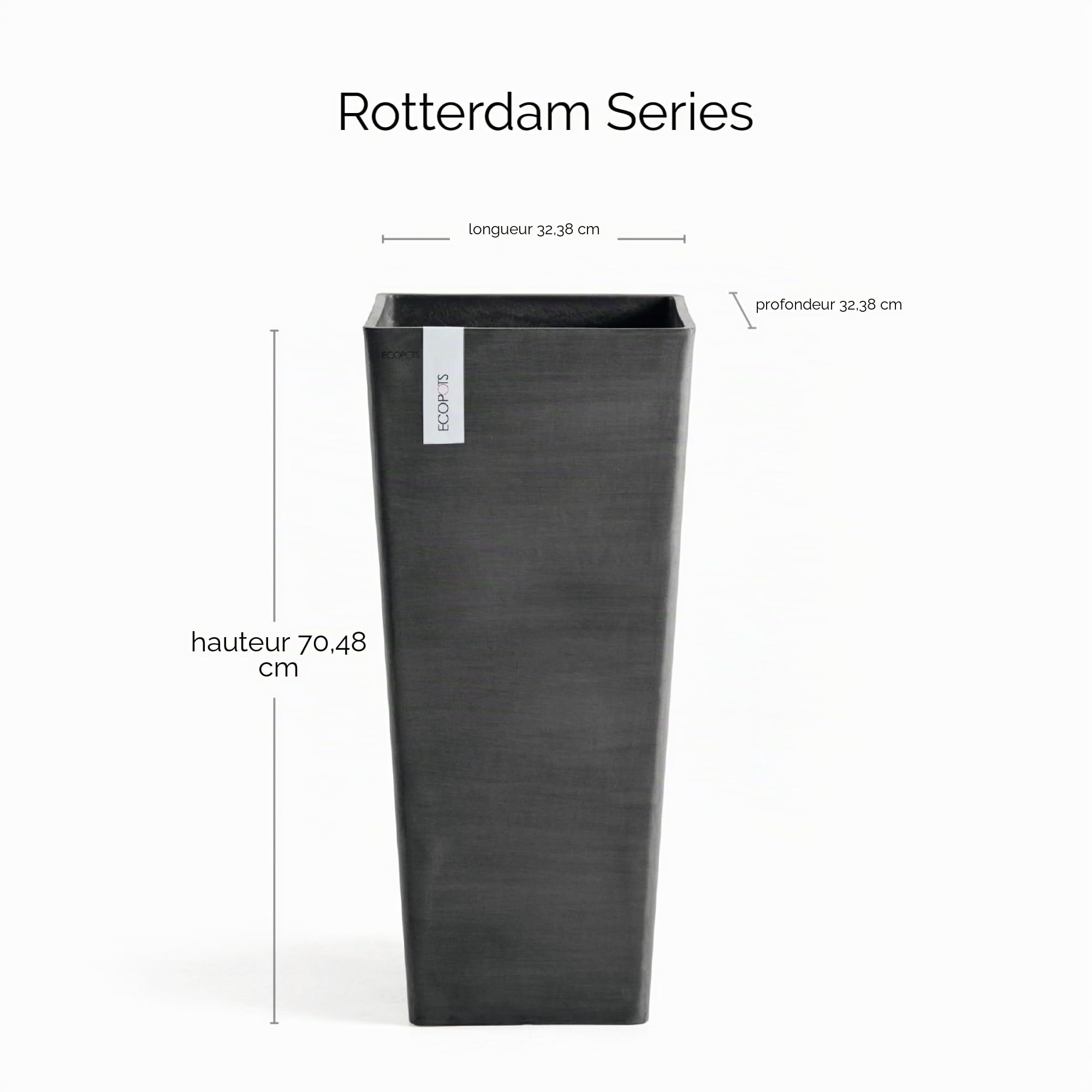 ecopots-rotterdam-pot-haut-70-cm-gris-fonc-42-l image 2