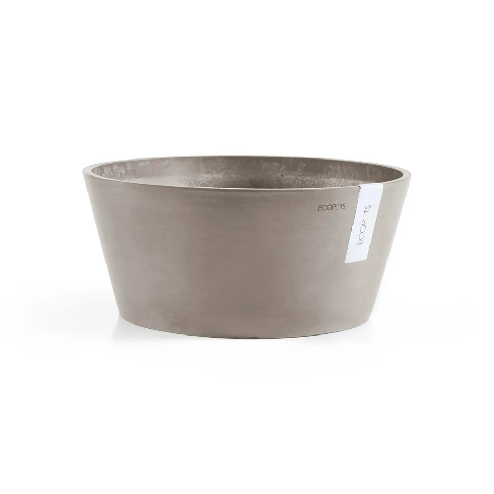 ecopots-frankfurt-pot-rond-marron-gris-40-cm-int-rieur-ext-rieur image 1