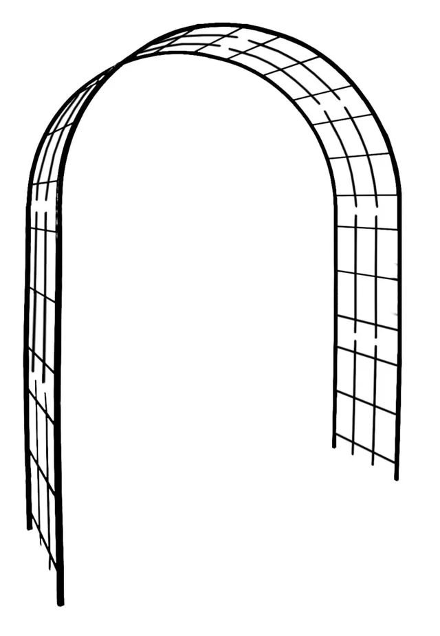 louis-moulin-treillage-arche-de-jardin-250-x-180-x-50-cm-anthracite image 1