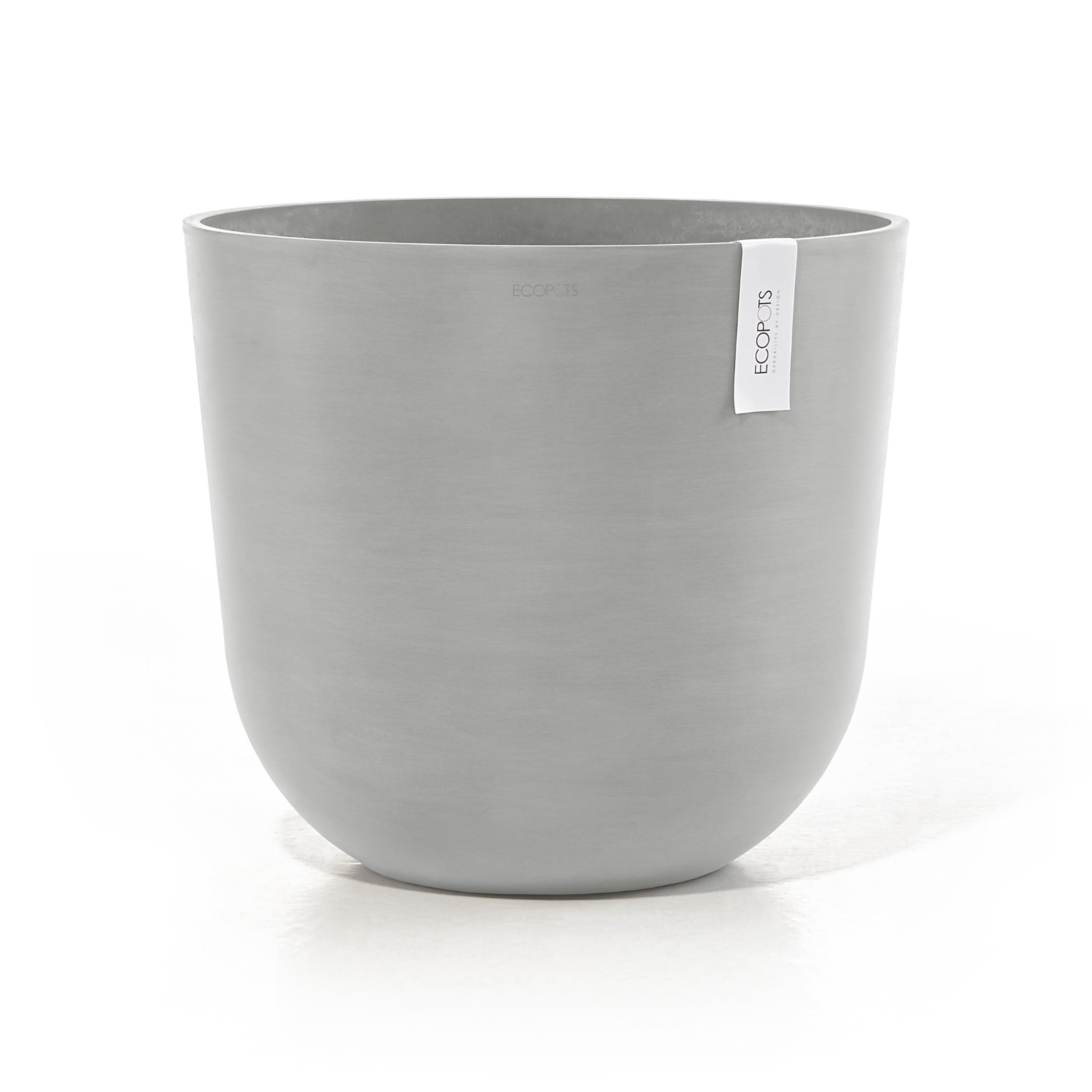 ecopots-oslo-45-pot-rond-blanc-gris-avec-r-servoir-d-eau-45-x-h-39-2-cm-46-6-l image 1