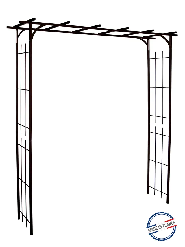 louis-moulin-grande-pergola-tube-carr-plante-grimpante-fer-vieilli-187-x-40-x-19 image 1