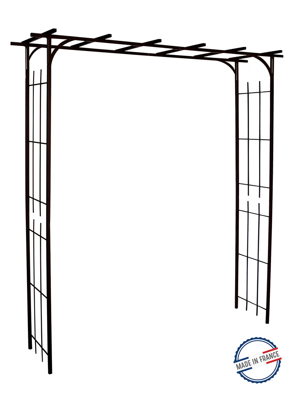 louis-moulin-grande-pergola-tube-carr-plante-grimpante-fer-vieilli-187-x-40-x-19 image 1