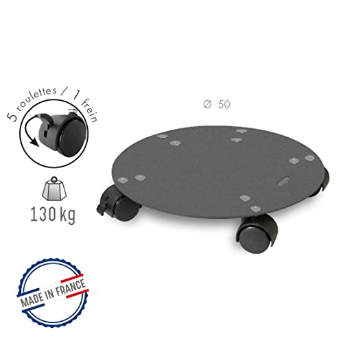 louis-moulin-roule-plante-design-50-cm-anthracite-made-in-france image 6