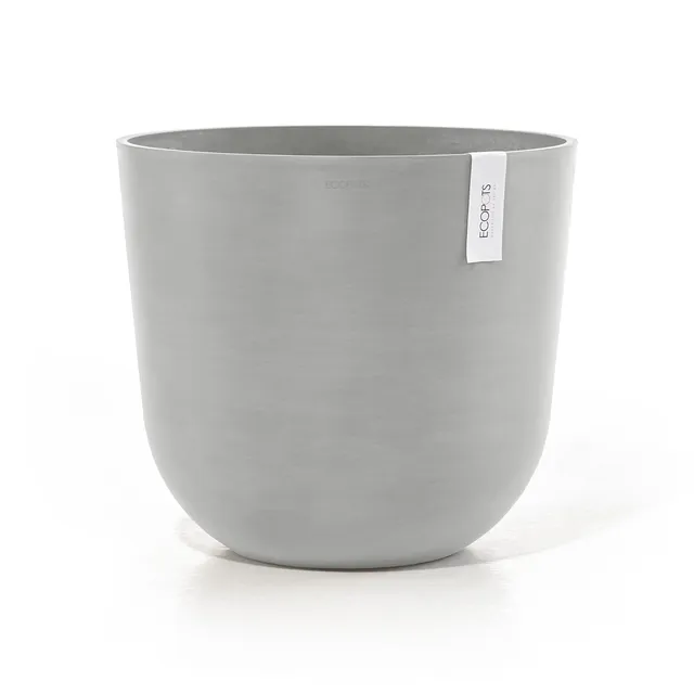 ecopots-oslo-45-pot-rond-blanc-gris-avec-r-servoir-d-eau-45-x-h-39-2-cm-46-6-l image 1