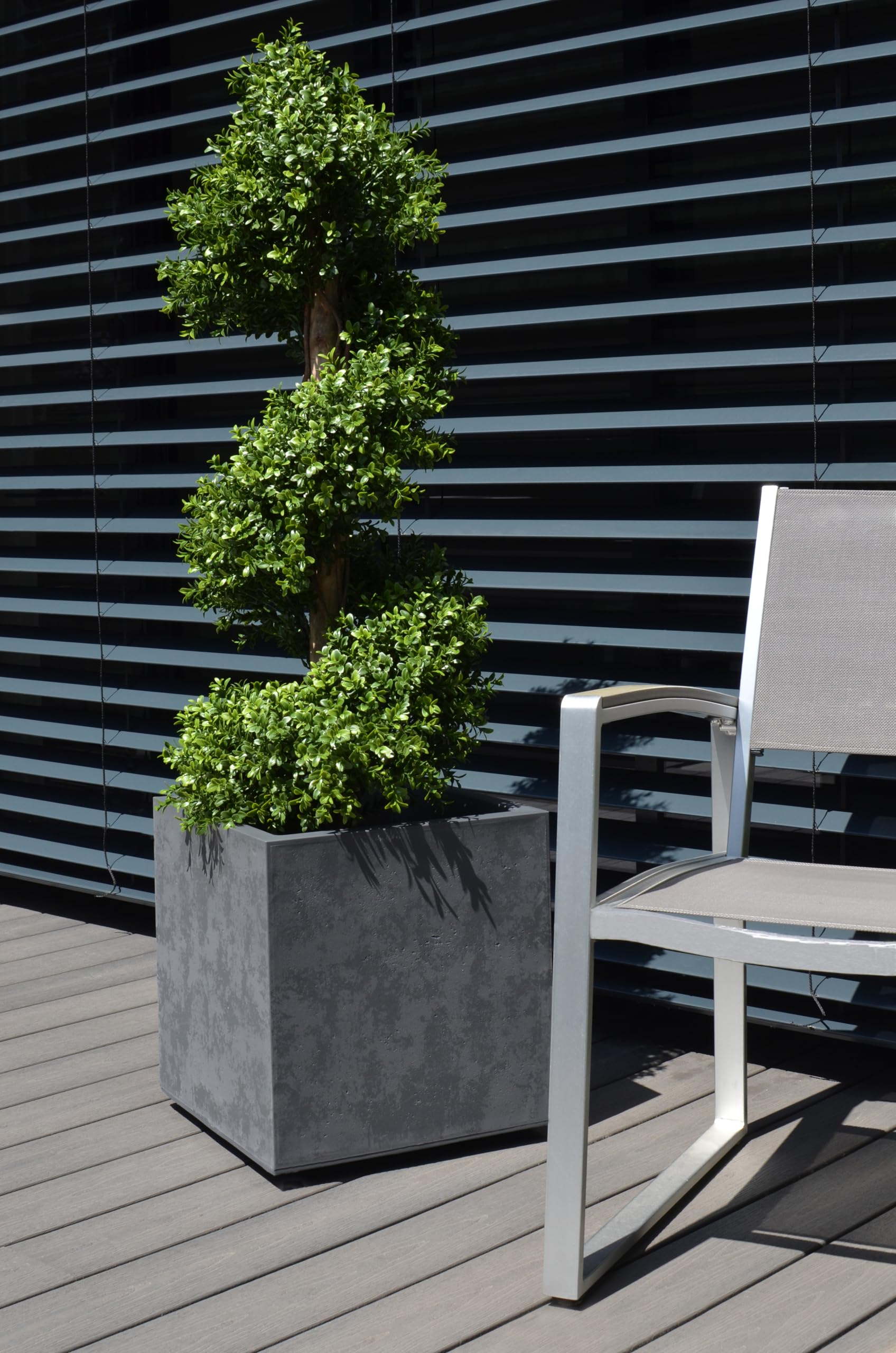 eda-basalt-pot-carr-40-cm-31-l-gris-anthracite-imitation-b-ton image 2