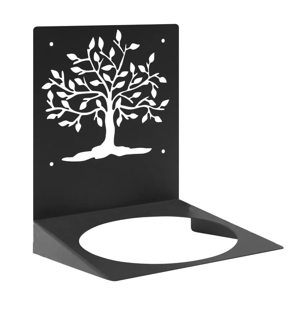 louis-moulin-support-mural-arbre-de-vie-porte-pot-mural-noir-24-x-17-5-cm image 1