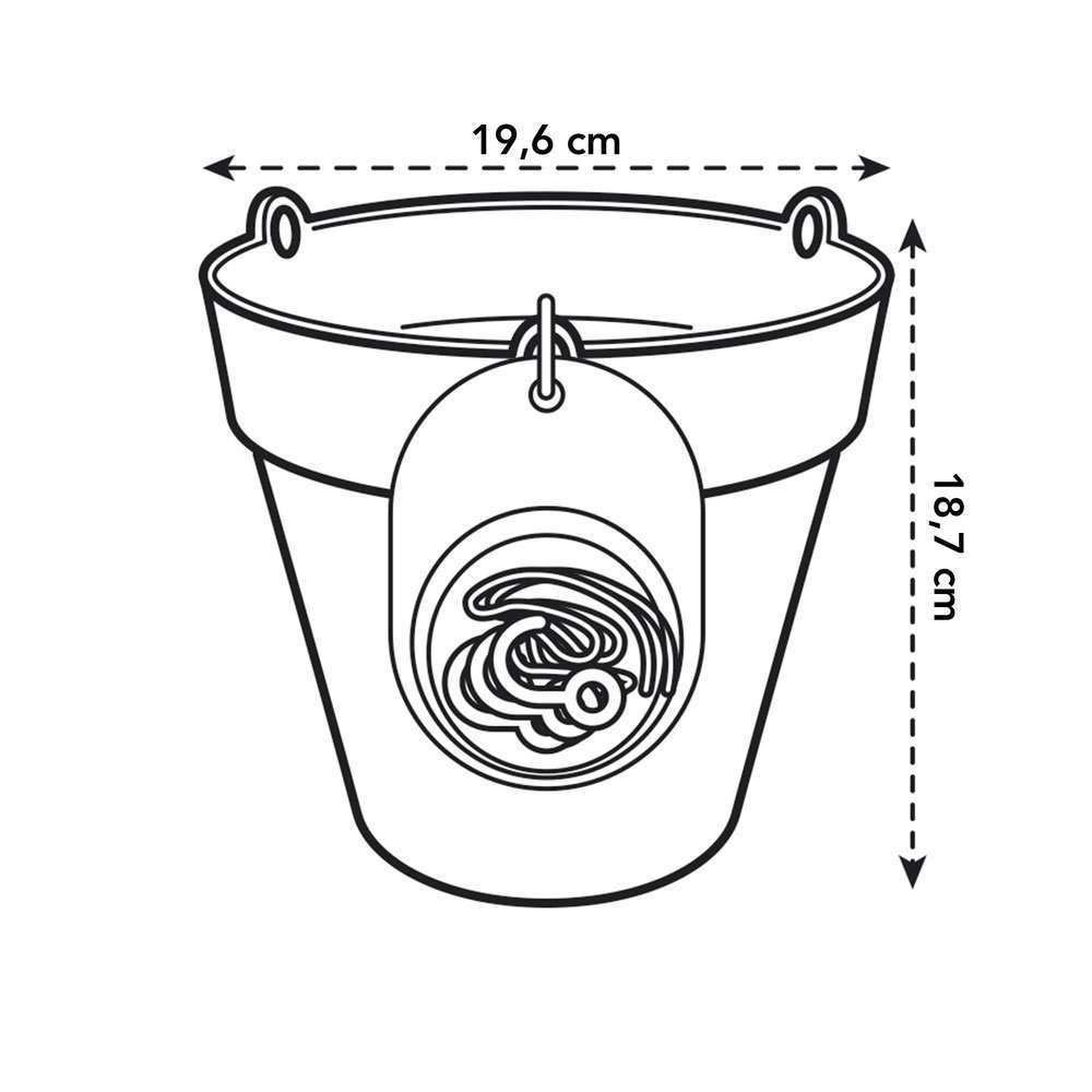 elho-loft-urban-suspension-20-pot-suspendu-19-5-x-h-19-cm-avec-corde-blanc-blanc image 2