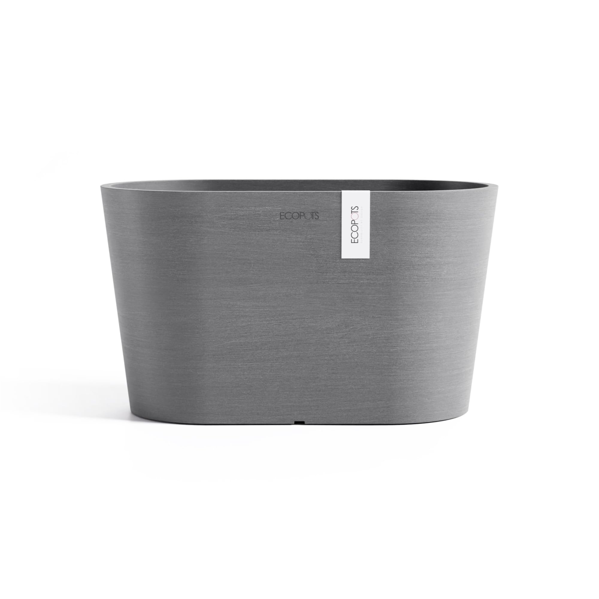 ecopots-tokyo-30-pot-ovale-grey-avec-r-servoir-d-eau-29-8-cm image 1