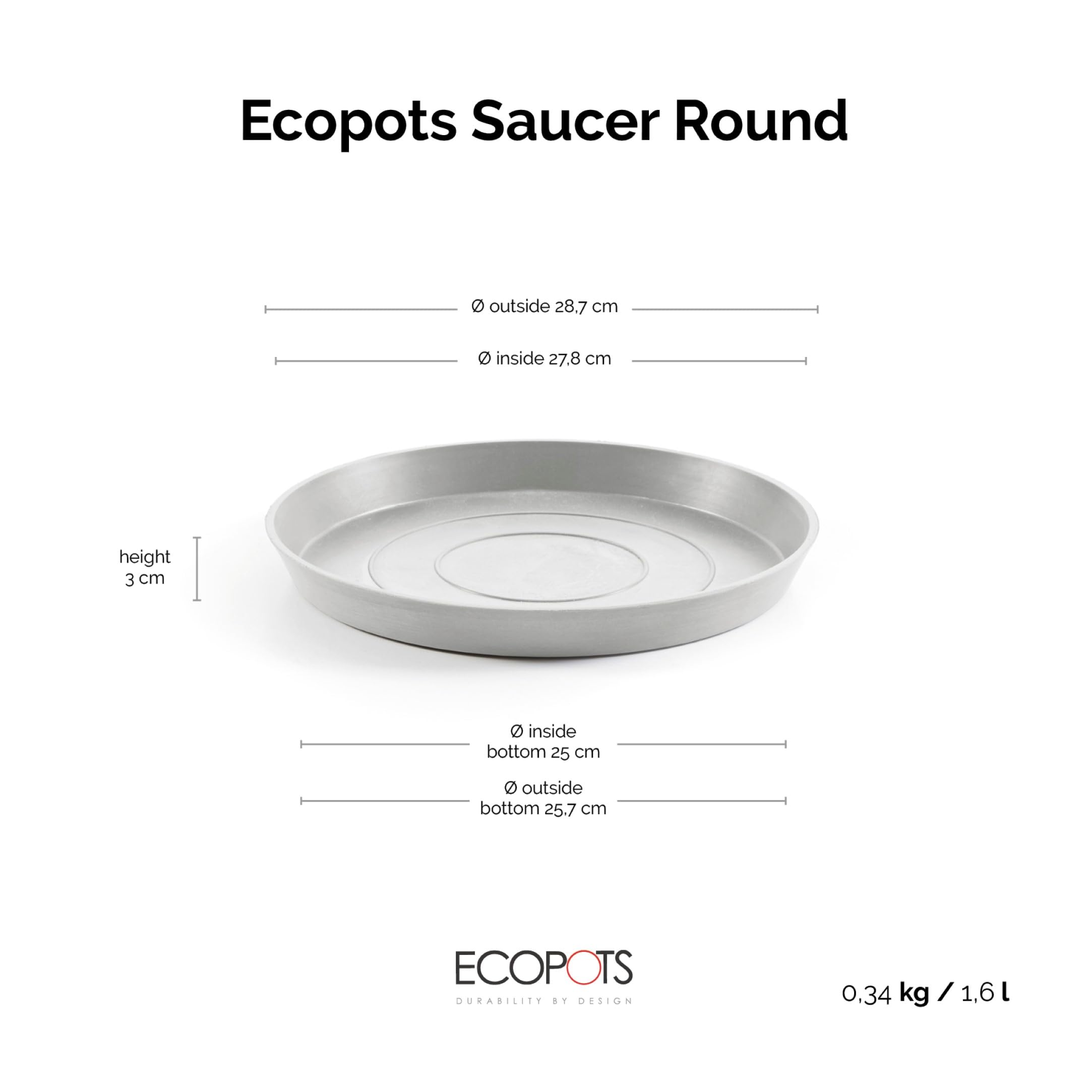ecopots-soucoupe-round-30-blanc-gris-28-7-x-h-3-cm image 2