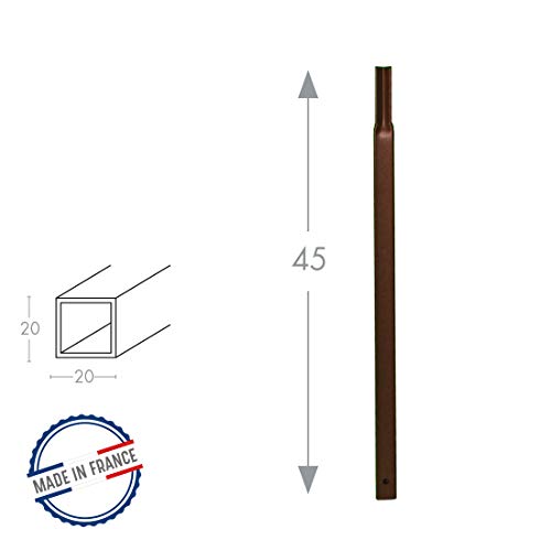 louis-moulin-pack-4-tubes-carr-20-enfoncer-45-cm-fer-vieilli image 4