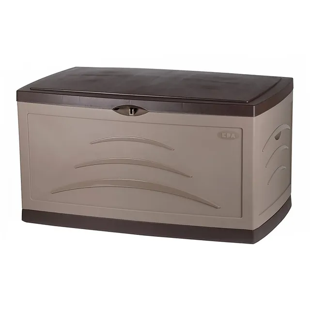eda-serena-malle-de-jardin-500-l-121-x-76-x-67-cm-avec-roulettes-taupe image 1